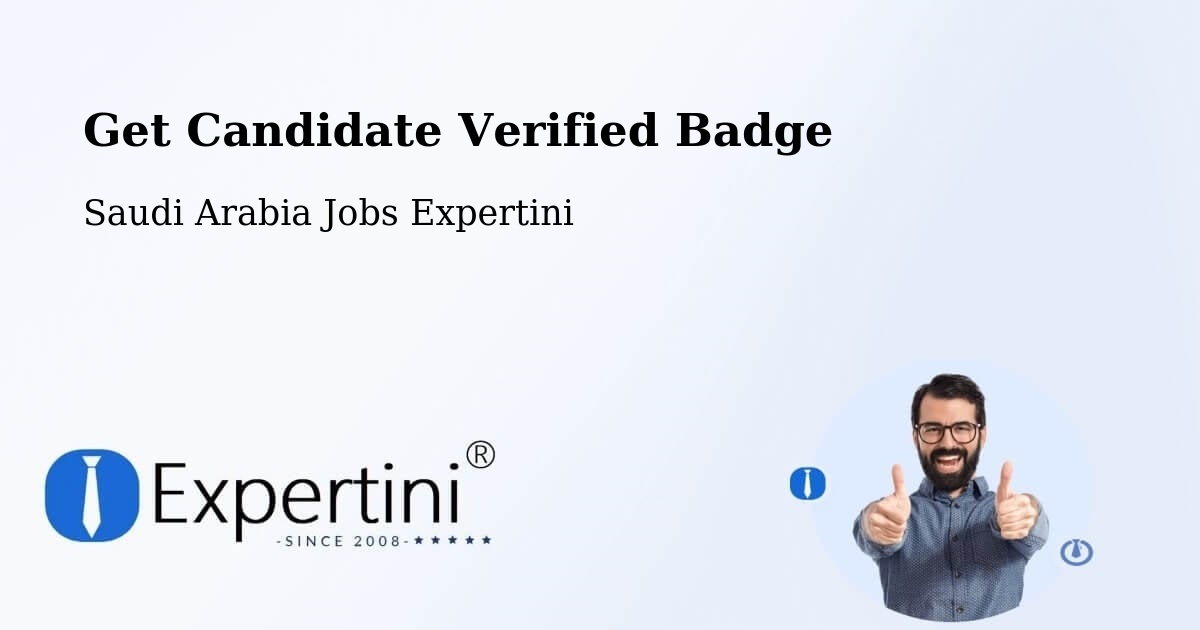 Get Candidate Verified Badge - Saudi Arabia Jobs Expertini