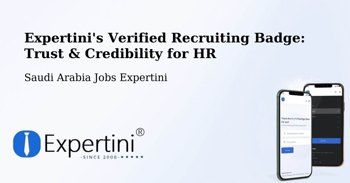 Expertini's Verified Recruiting Badge: Trust & Credibility for HR - Saudi Arabia Jobs Expertini